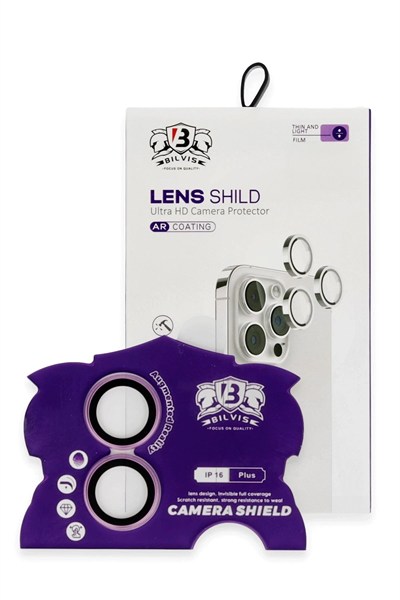 Mey İthalat®  iPhone 16 Bilvis Titan Kamera Lens - Pembe