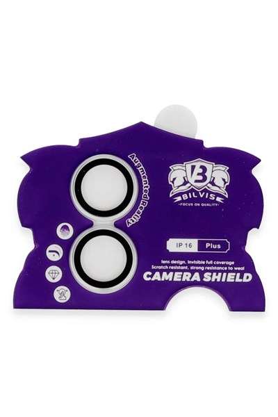 Mey İthalat®  iPhone 16 Bilvis Titan Kamera Lens - Gümüş