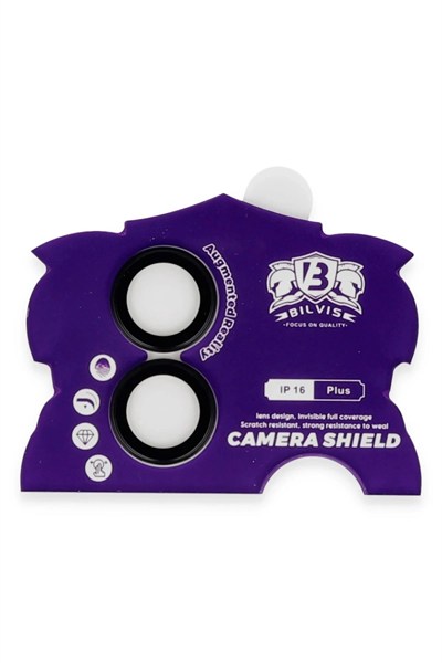 Mey İthalat®  iPhone 16 Bilvis Titan Kamera Lens - Siyah