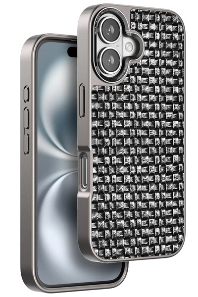 Mey İthalat®  iPhone 16 Brand Kapak - Gümüş