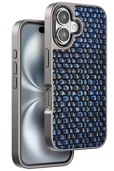 Mey İthalat®  iPhone 16 Brand Kapak - Lacivert