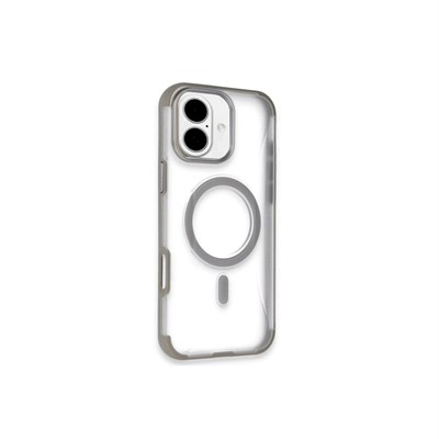 Mey İthalat®  iPhone 16 Hilton Magsafe Kapak - Titan Gri