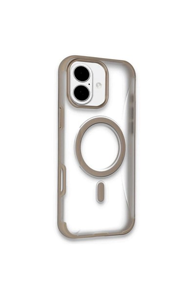 Mey İthalat®  iPhone 16 Hilton Magsafe Kapak - Gold