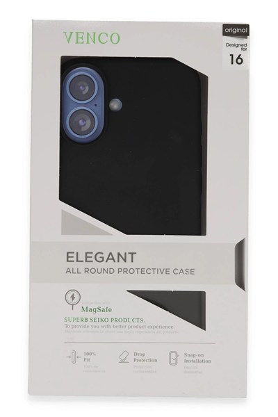 Mey İthalat®  iPhone 16 Home Magsafe Kapak - Siyah