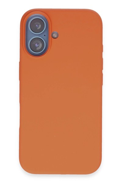 Mey İthalat®  iPhone 16 Home Magsafe Kapak - Turuncu