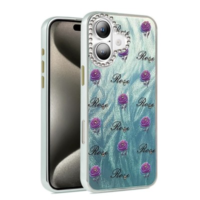 Mey İthalat®  iPhone 16 Kılıf Blade Aynalı Desenli Kapak - Desen 9