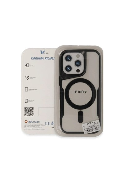 Mey İthalat®  iPhone 16 Kılıf Boyi Magsafe Silikon Kapak - Lacivert