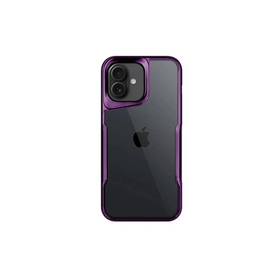 Mey İthalat®  iPhone 16 Kılıf Boyi Silikon Kapak - Derin Mor