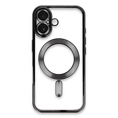 Mey İthalat®  iPhone 16 Kılıf Kross Magneticsafe Kapak - Siyah