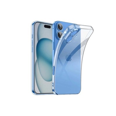 Mey İthalat®  iPhone 16 Kılıf Lüx Şeffaf Silikon