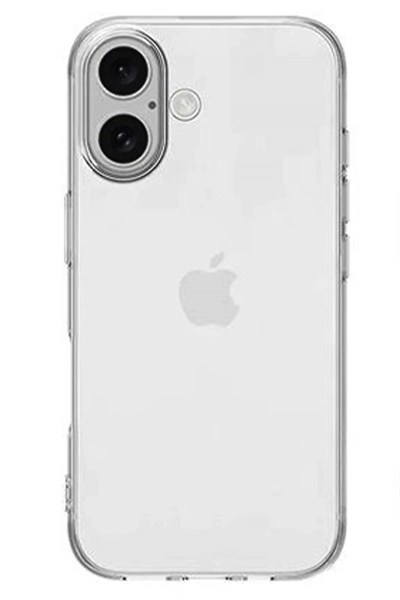 Mey İthalat®  iPhone 16 Kılıf Lüx Şeffaf Silikon