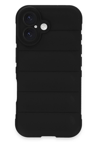 Mey İthalat®  iPhone 16 Kılıf Optimum Silikon - Siyah