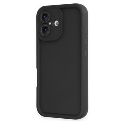 Mey İthalat®  iPhone 16 Kılıf Viera Silikon - Siyah