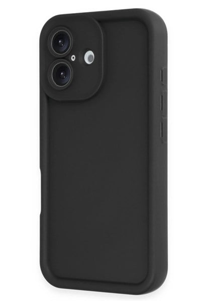 Mey İthalat®  iPhone 16 Kılıf Viera Silikon - Siyah