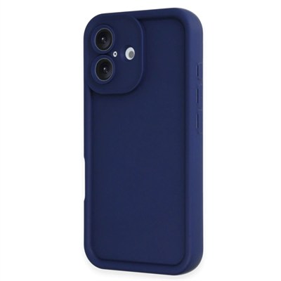 Mey İthalat®  iPhone 16 Kılıf Viera Silikon - Lacivert