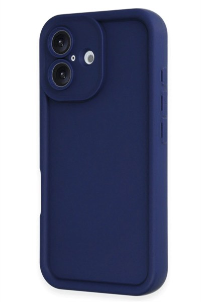 Mey İthalat®  iPhone 16 Kılıf Viera Silikon - Lacivert