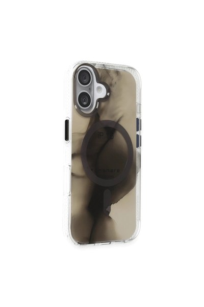 Mey İthalat®  iPhone 16 Phantom Magsafe Kapak - Siyah