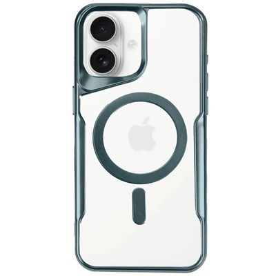 Mey İthalat®  iPhone 16 Plus Kılıf Boyi Magsafe Silikon Kapak - Turkuaz