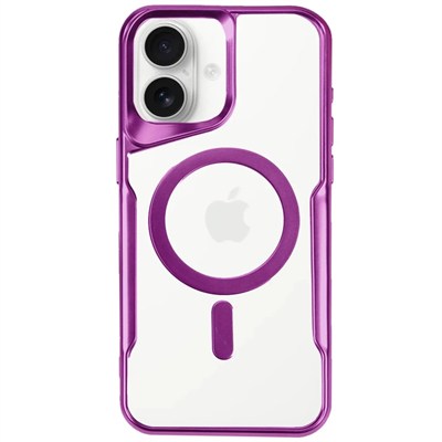 Mey İthalat®  iPhone 16 Plus Kılıf Boyi Magsafe Silikon Kapak - Pembe