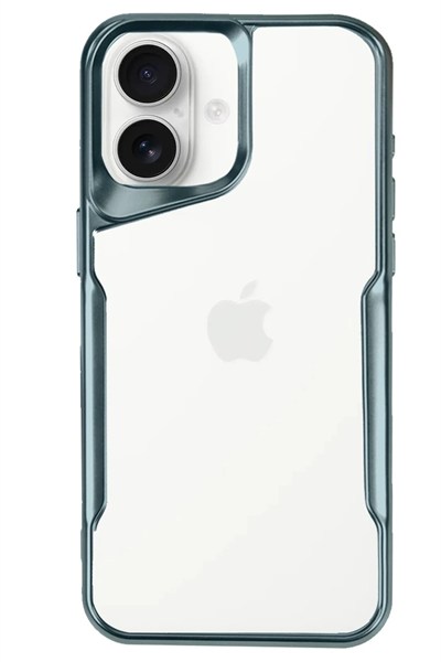 Mey İthalat®  iPhone 16 Plus Kılıf Boyi Silikon Kapak - Turkuaz