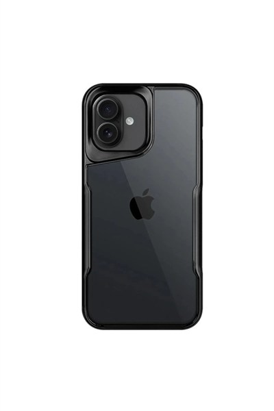 Mey İthalat®  iPhone 16 Plus Kılıf Boyi Silikon Kapak - Siyah