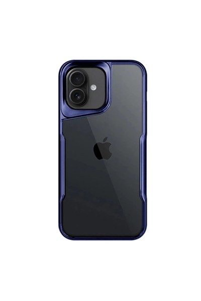 Mey İthalat®  iPhone 16 Plus Kılıf Boyi Silikon Kapak - Lacivert