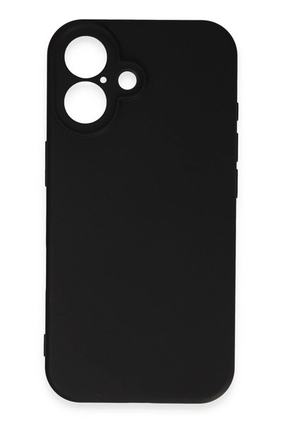 Mey İthalat®  iPhone 16 Plus Kılıf First Silikon - Siyah