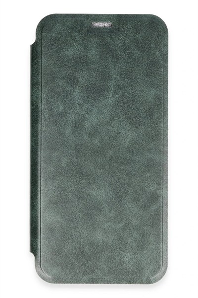 Mey İthalat®  iPhone 16 Plus Kılıf Flip Cover - Koyu Yeşil