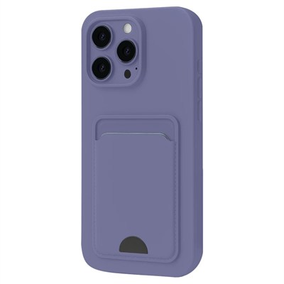 Mey İthalat®  iPhone 16 Plus Kılıf Kelvin Kartvizitli Silikon - Lila