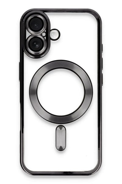 Mey İthalat®  iPhone 16 Plus Kılıf Kross Magneticsafe Kapak - Siyah