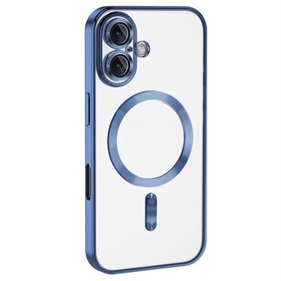 Mey İthalat®  iPhone 16 Plus Kılıf Kross Magneticsafe Kapak - Mavi