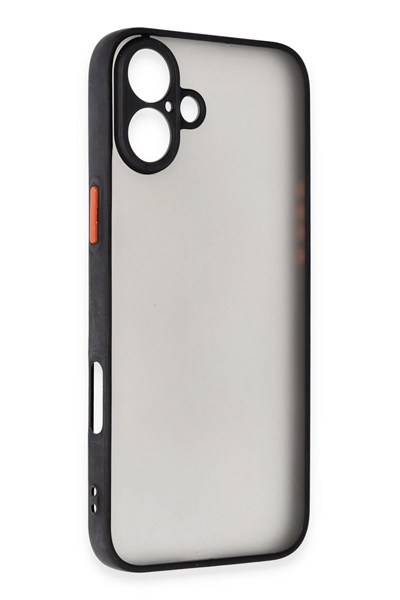 Mey İthalat®  iPhone 16 Plus Kılıf Montreal Silikon Kapak - Siyah