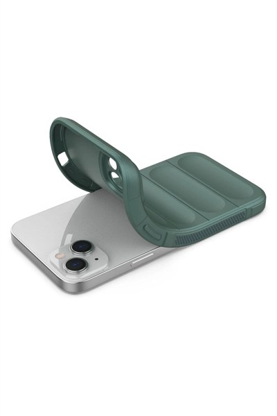 Mey İthalat®  iPhone 16 Plus Kılıf Optimum Silikon - Koyu Yeşil