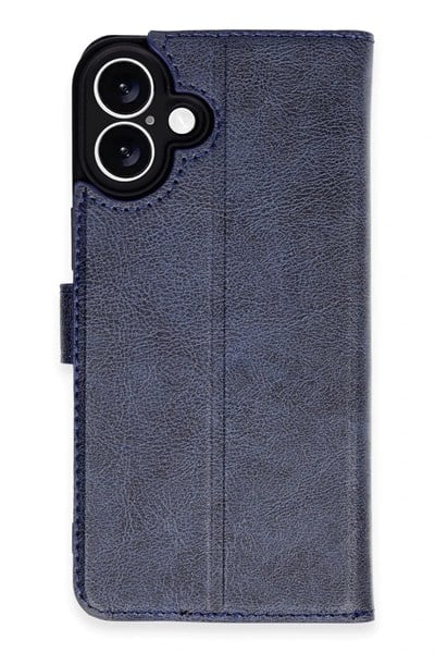 Mey İthalat®  iPhone 16 Plus Kılıf Trend S Plus Kapaklı Kılıf - Lacivert