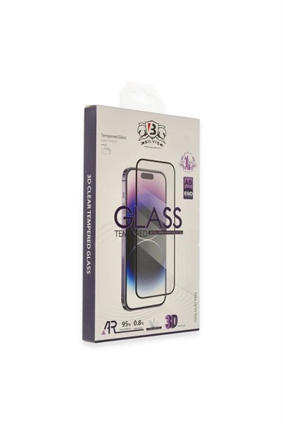 Mey İthalat®  iPhone 16 Pro Bilvis 3D Cam Ekran Koruyucu