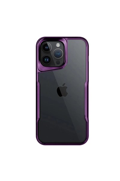 Mey İthalat®  iPhone 16 Pro Kılıf Boyi Silikon Kapak - Derin Mor