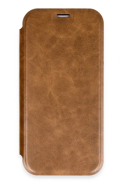 Mey İthalat®  iPhone 16 Pro Kılıf Flip Cover - Taba