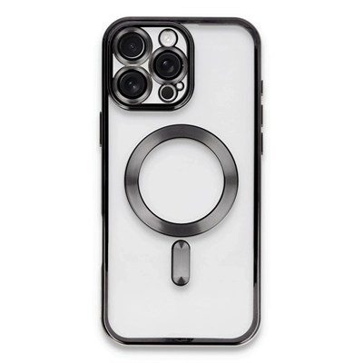 Mey İthalat®  iPhone 16 Pro Kılıf Kross Magneticsafe Kapak - Siyah