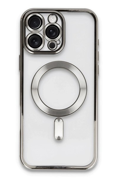 Mey İthalat®  iPhone 16 Pro Kılıf Kross Magneticsafe Kapak - Titan Gri