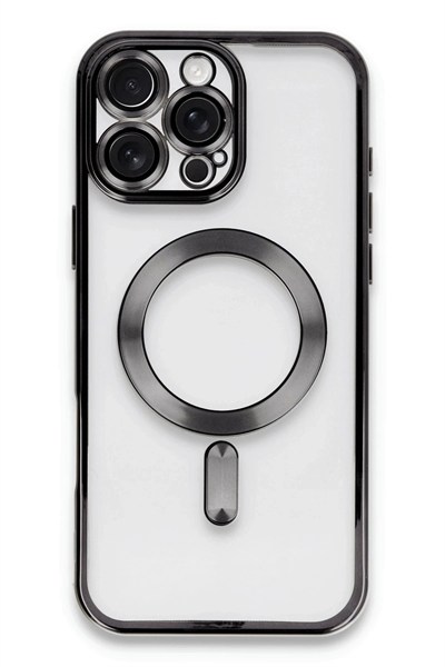 Mey İthalat®  iPhone 16 Pro Kılıf Kross Magneticsafe Kapak - Siyah