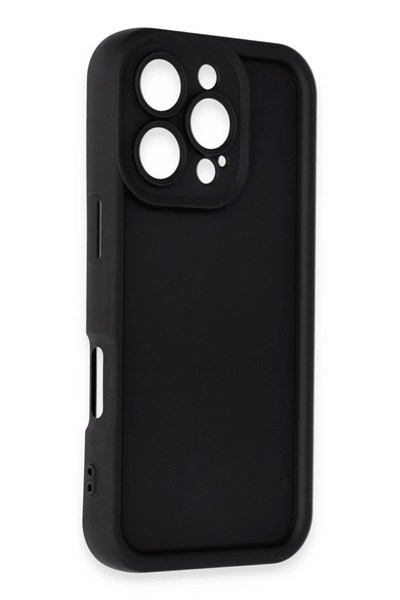Mey İthalat®  iPhone 16 Pro Kılıf Viera Silikon - Siyah