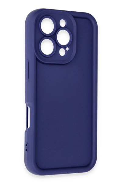 Mey İthalat®  iPhone 16 Pro Kılıf Viera Silikon - Lacivert