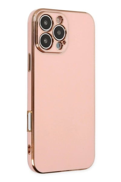 Mey İthalat®  iPhone 16 Pro Kılıf Volet Silikon - Pembe