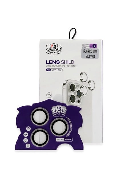 Mey İthalat®  iPhone 16 Pro Max Bilvis Titan Kamera Lens - Titan Gri