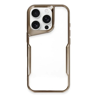 Mey İthalat®  iPhone 16 Pro Max Kılıf Boyi Silikon Kapak - Desert