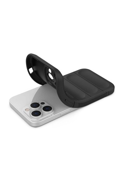 Mey İthalat®  iPhone 16 Pro Max Kılıf Optimum Silikon - Siyah
