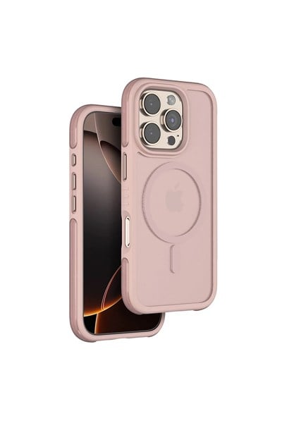Mey İthalat®  iPhone 16 Pro Max Orbit Magsafe Kapak - Rose Gold
