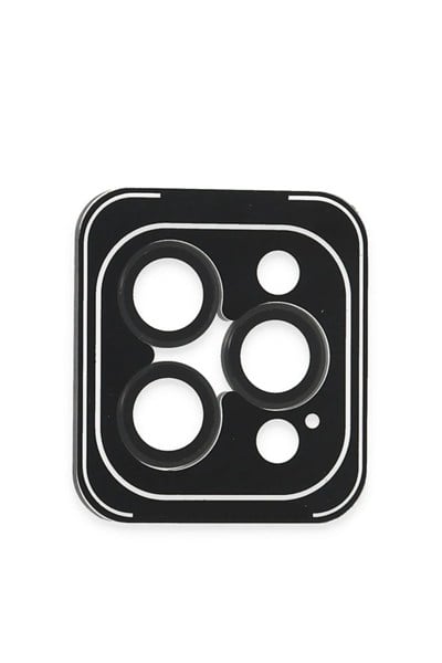 Mey İthalat®  iPhone 16 Pro Max PVD Metal Kamera Lens - Siyah