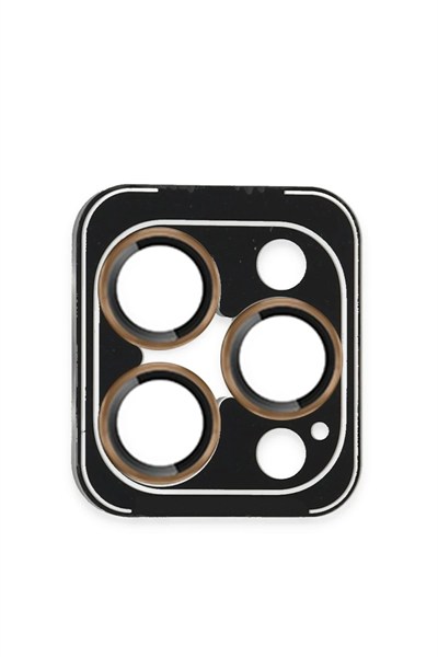 Mey İthalat®  iPhone 16 Pro Max PVD Metal Kamera Lens - Gold