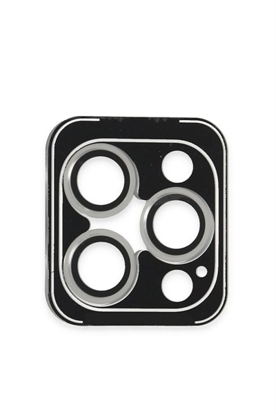 Mey İthalat®  iPhone 16 Pro Max PVD Metal Kamera Lens - Gümüş